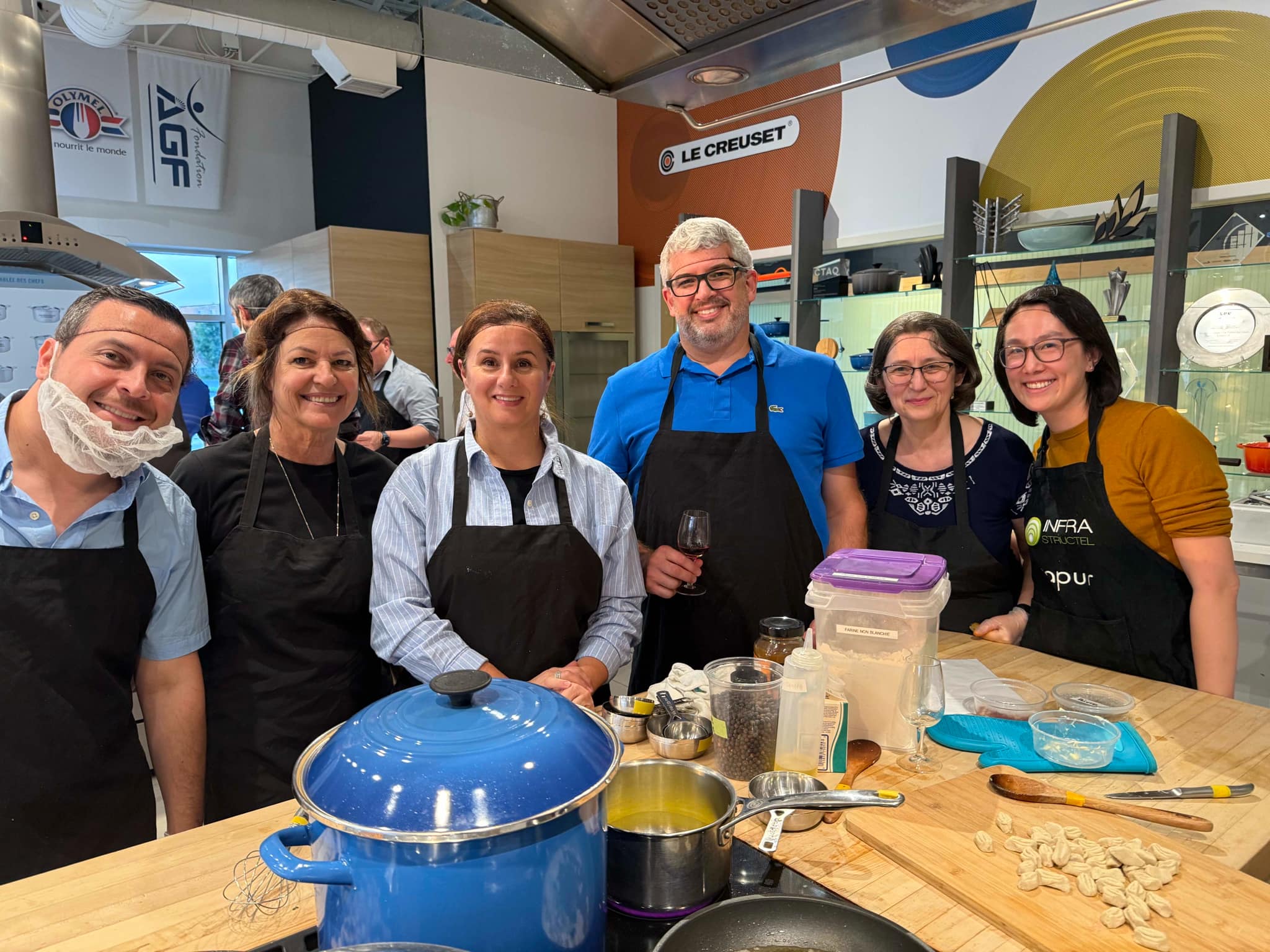 Tablee Solidarity cooking activity with the Tablée des chefs | Infrastructel